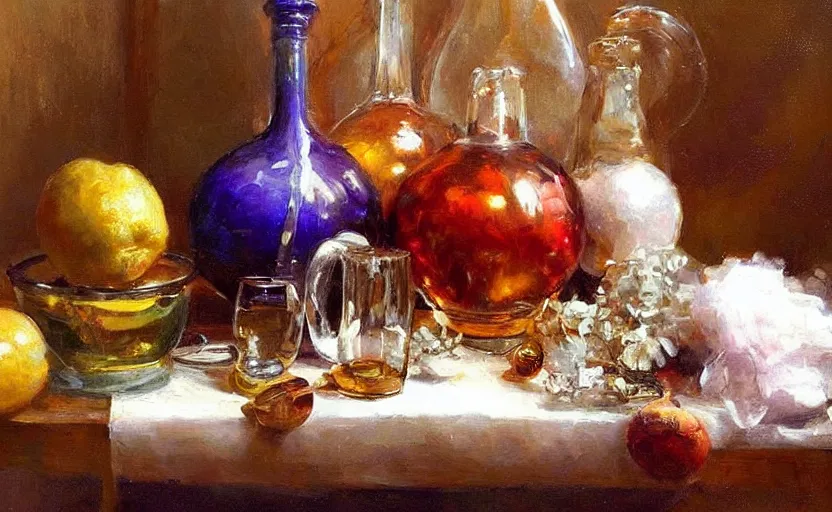 Image similar to Alchemy amazing still life composition. By Konstantin Razumov, highly detailded