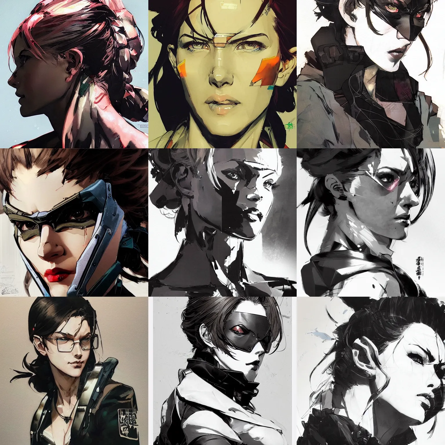 Prompt: a beautiful side portrait of a strict female professor. art by yoji shinkawa and sandra chevrier, trending on artstation, award - winning, perfect composition.