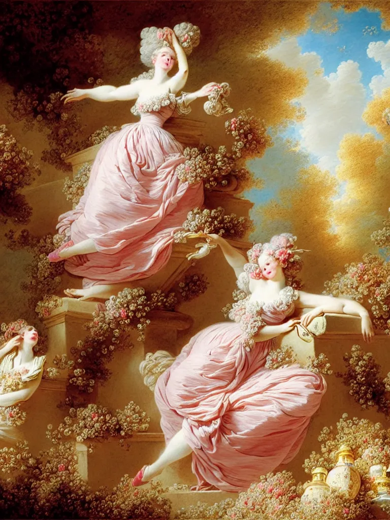 Image similar to fragrance advertising campaign by jean honore fragonard, highly detailed, intricate