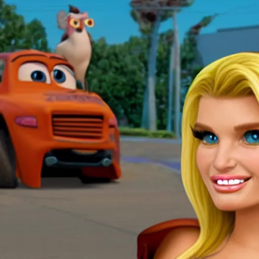 Image similar to jessica simpson as a pixar character, 3 0 0 dpi