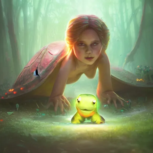 Image similar to cute turtle princess, huggy wuggy from poppy playtime video game, fullbody, ultra high detailed, glowing lights, oil painting, greg rutkowski, charlie bowater, beeple, unreal 5, daz, hyperrealistic, octane render, rpg portrait, dynamic lighting, fantasy art, beautiful face