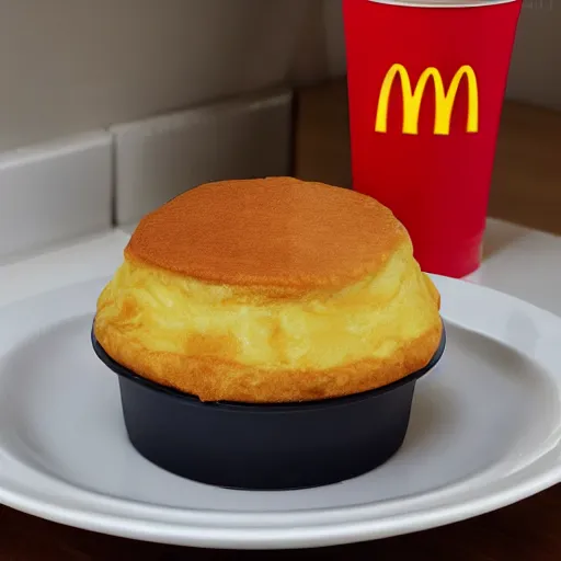 Prompt: Mcdonalds new dish - the McSouffle