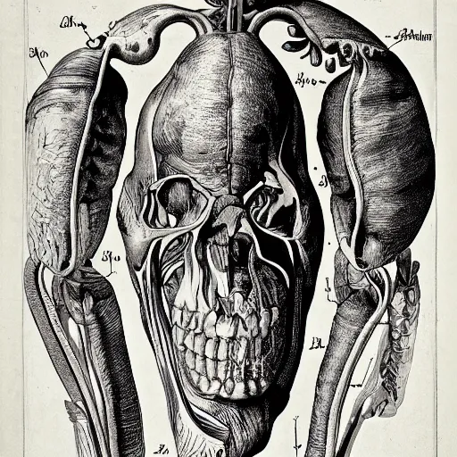 Image similar to illustrations of unusual anatomy by andreas vesalius