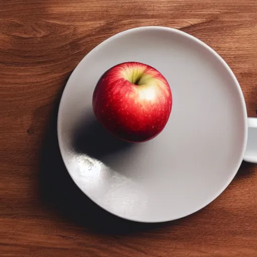 Image similar to apple design of a cup of coffe