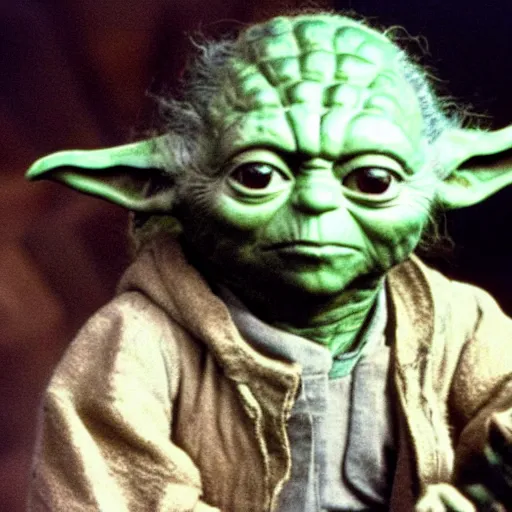 Image similar to 1 9 8 0 s photograph of yoda in the goonies