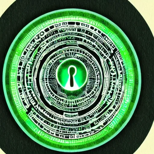 Image similar to tattoo of matrix code, encrypted, 2 4. 0 4. 2 0 1 6, green, hand drawn