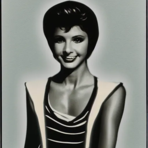 Image similar to young Olivia Newton-John as Sandy from Grease (1978), polaroid. high detail, great lighting, 8k resolution, masterpiece, concept art, illustration