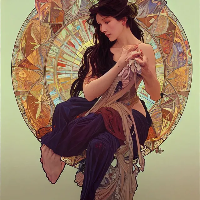 Prompt: absolutely, you are the best as it is, it will always be. oil painting, by dan mumford ross tran and alphonse mucha stanley artgerm lau, wlop, rossdraws