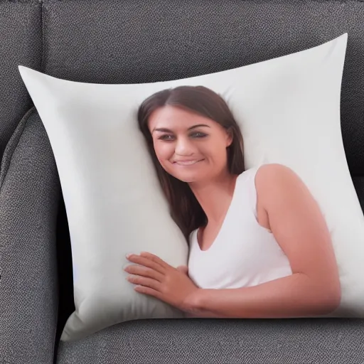 Prompt: Photograph of the most comfortable memory foam pillows in the world, fun design print, 8K HD, product shot