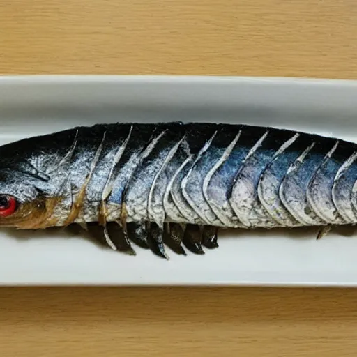 Image similar to a sardine in the style of gyotaku, extremely detailed,