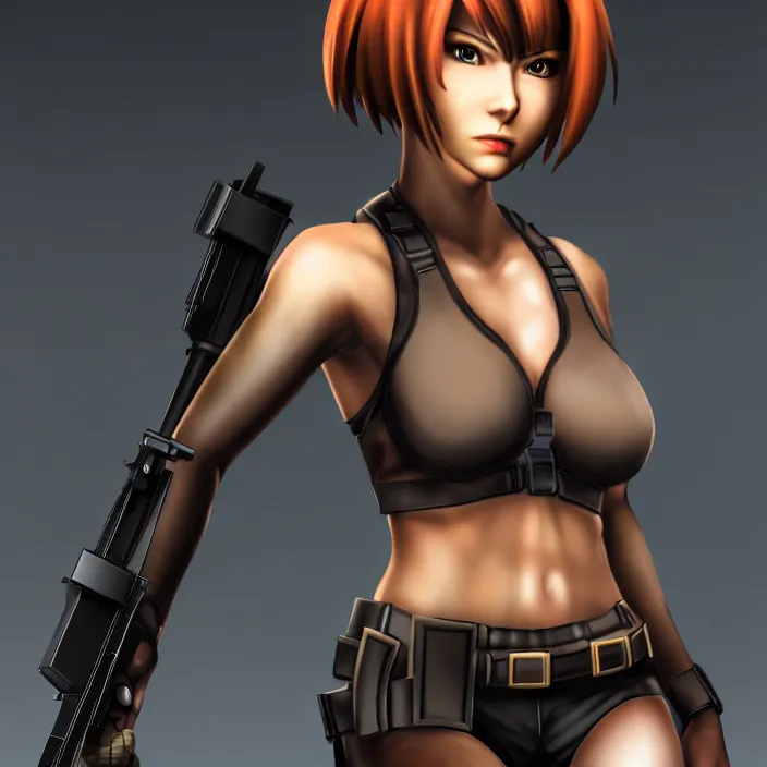 Image similar to photo of regina from dino crisis, highly detailed, 4 k, hdr, smooth, sharp focus, high resolution, award - winning photo