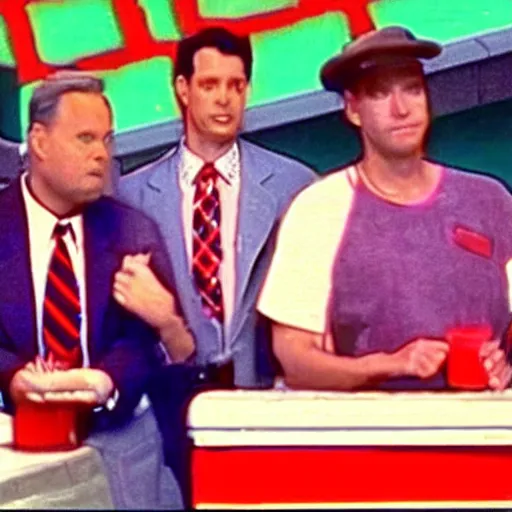 Prompt: A still of The Price is Right in Twin Peaks (1990)