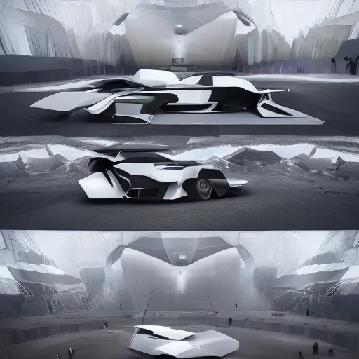 Image similar to khyzyl saleem car : medium size: 7, u, x, y, o medium size form panels: motherboard medium size forms : Kazimir Malevich big size forms : zaha hadid architecture big size forms: brutalist medium size forms: sci-fi futuristic setting: Ash Thorp car: ultra realistic phtotography, keyshot, unreal engine 5, high oiled liquid glossy specularity reflections, ultra detailed, 4k, 8k, 16k: blade runner 2049 color : cinematic, high contrast