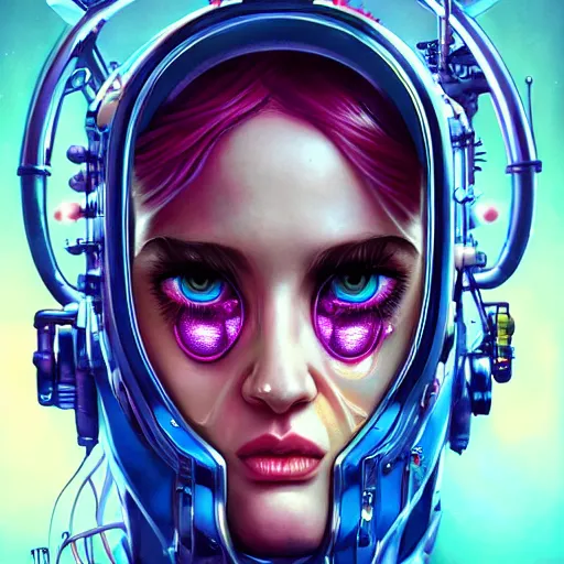 Image similar to Lofi BioPunk Cyberpunk Lovecraftian portrait Pixar style by Tristan Eaton Stanley Artgerm and Tom Bagshaw