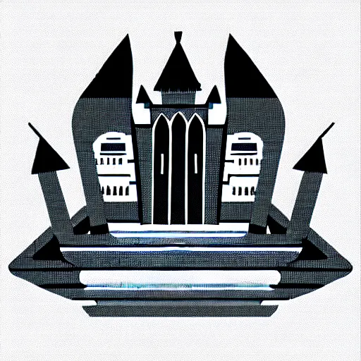 Image similar to simple vector ilustration of a citadel