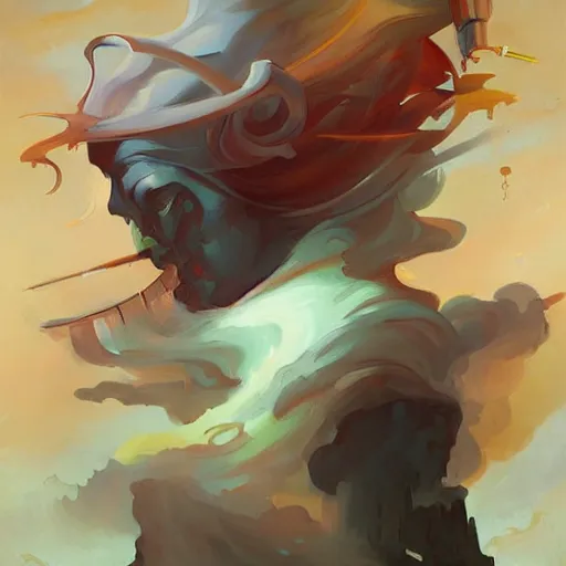 Image similar to A painting in the style of Peter Mohrbacher