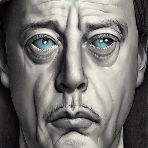 Prompt: A spoon that lies on a kitchen counter has the face of Steve buscemi, highly_detailed!!, Highly_detailed_face!!!, artstation, concept art, sharp focus, illustration, art by Leonardo da Vinci and Michelangelo and Botticelli