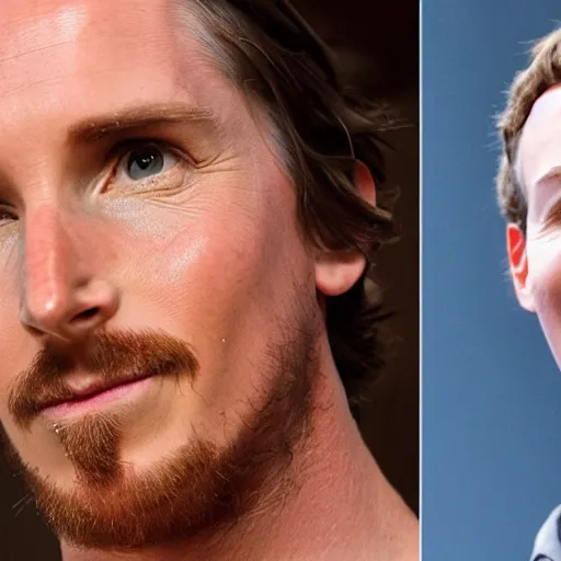 Prompt: christian bale as mark zuckerberg