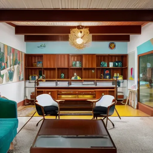 Image similar to accidentallywesanderson wheaton, il midcentury modern