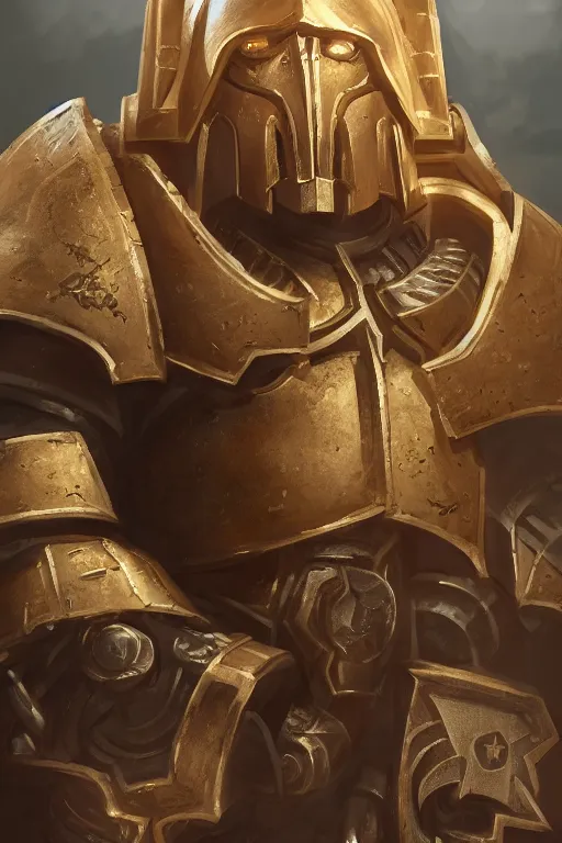 Image similar to armor portrait heros warhammer 4 0 k horus heresy fanart - the primarchs emperor by johannes helgeson animated with vfx concept artist & illustrator global illumination ray tracing hdr fanart arstation zbrush central hardmesh 8 k octane renderer comics stylized