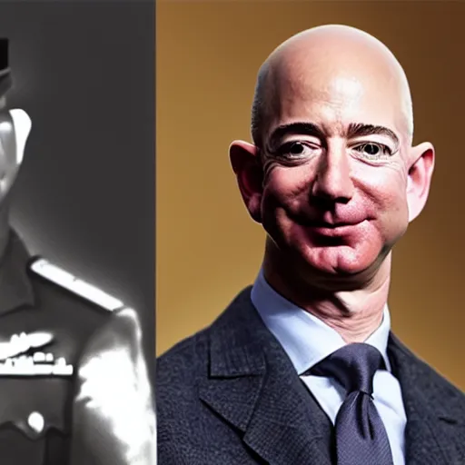 Prompt: jeff bezos as a soldier in ww 2