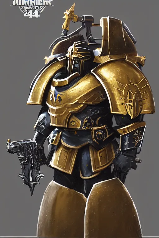 Image similar to armor portrait heros warhammer 4 0 k horus heresy fanart - the primarchs emperor by johannes helgeson animated with vfx concept artist & illustrator global illumination ray tracing hdr fanart arstation zbrush central hardmesh 8 k octane renderer comics stylized