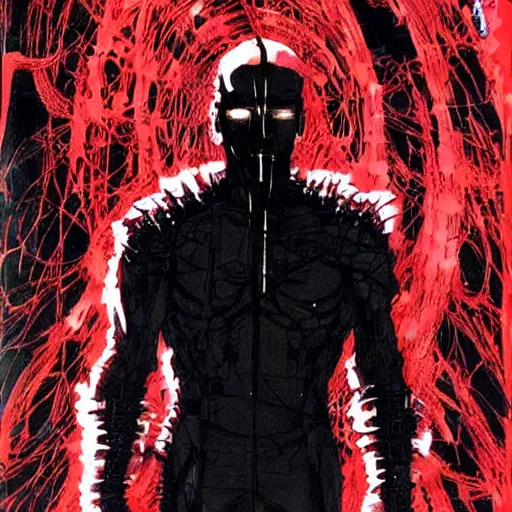 Image similar to Joe Biden looking sinister, by Tsutomu Nihei, highly detailed