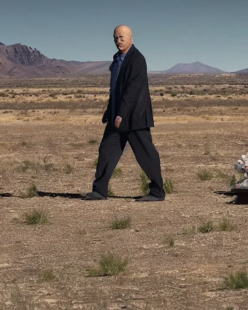 Image similar to 4 k still from breaking bad, starring xi jinping