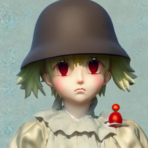 Prompt: Manga cover portrait of an extremely cute and adorable beautiful Flandre Scarlet posing for the camera in Bruges, 3d render diorama by Hayao Miyazaki, official Studio Ghibli still, color graflex macro photograph, Pixiv, DAZ Studio 3D