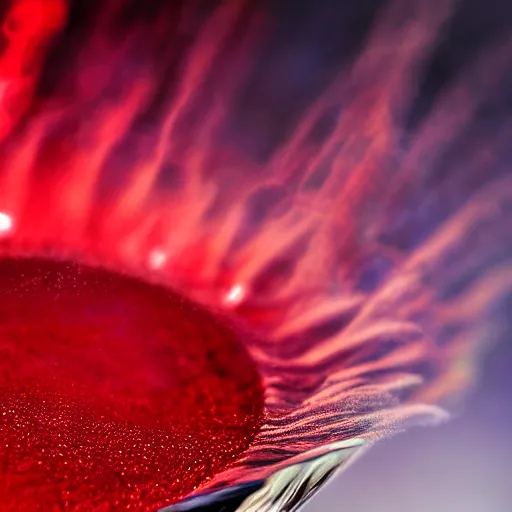 Prompt: red supernova bleeding into a chalice, HD, Intricate, Highly Detailed, Award Winning Photo