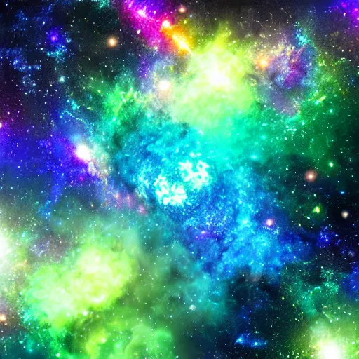 Prompt: prismatic galaxy, luminescent, photorealistic