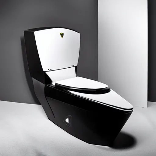 Image similar to a toilet designed by lamborghini