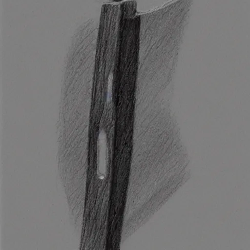 Image similar to small hatchet axe, pencil sketch