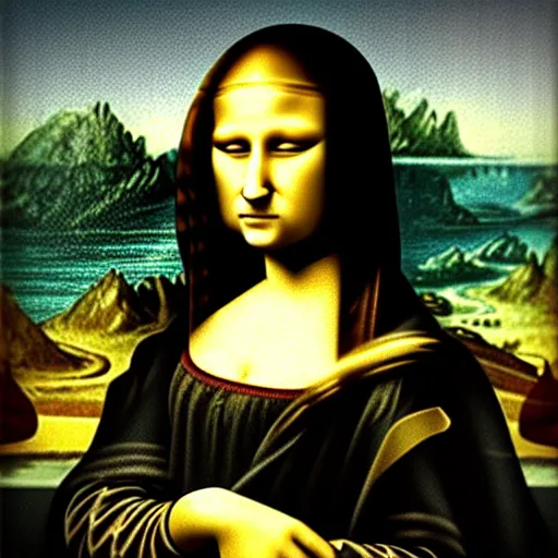 Prompt: squidward as the Mona Lisa