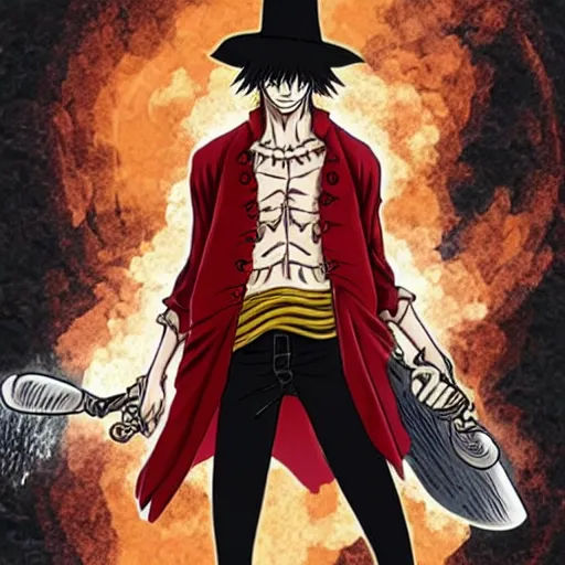 Prompt: Straw Hat Luffy Bloodborne