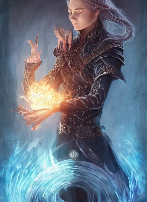 Prompt: throne of glass book cover style, female magician casting a spell with fireballs in her hands, magic lights aura, a portal with elvish symbology opened, d & d, fantasy, highly detailed, digital art, trending on artstation, smooth, sharp focus, illustration, art by artgerm and hirokazu yokohara, greg rutkowski, alfonse mucha