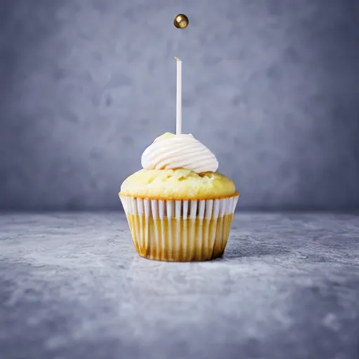 Image similar to the most delectable cupcake ever made. luscious cupcake dripping icing. food photography. 4 k. depth of field. octane render. hyper realistic