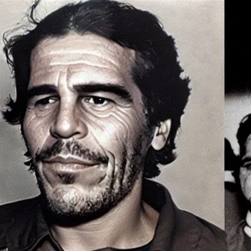 Prompt: Historical photo of Jeffrey Epstein as Che Guevara