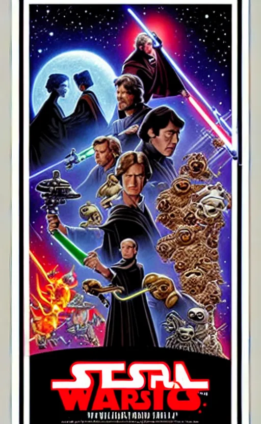 Image similar to exquisite lucasfilm poster art