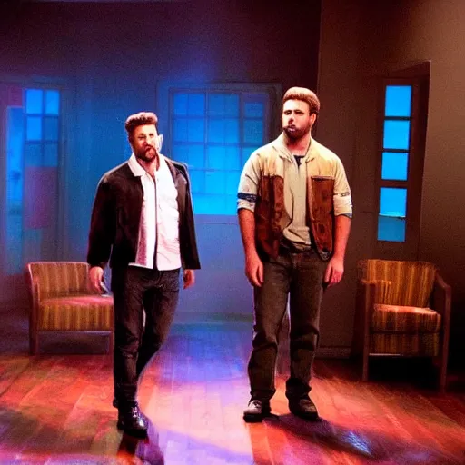 Image similar to James Roday in Hamilton, production still, Psych, stage lighting