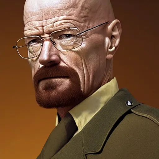 Image similar to walter white as a soldier
