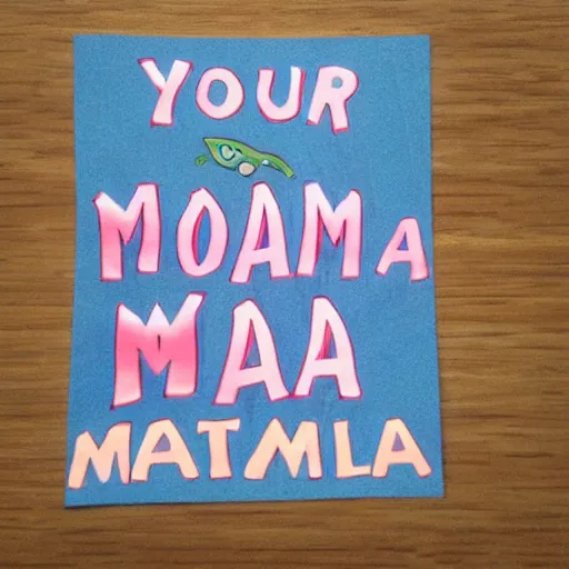 Image similar to your mama is so fat...