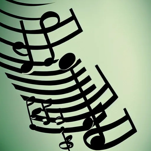 Prompt: magical musical notes
