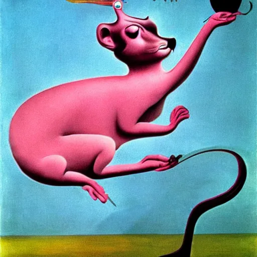 Image similar to The Pink Panther by Salvador Dalí