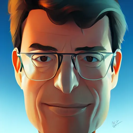 Image similar to face icon stylized minimalist michael crichton, loftis, cory behance hd by jesper ejsing, by rhads, makoto shinkai and lois van baarle, ilya kuvshinov, rossdraws global illumination