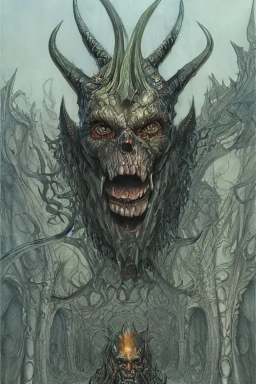 Prompt: art by john howe of the devil.