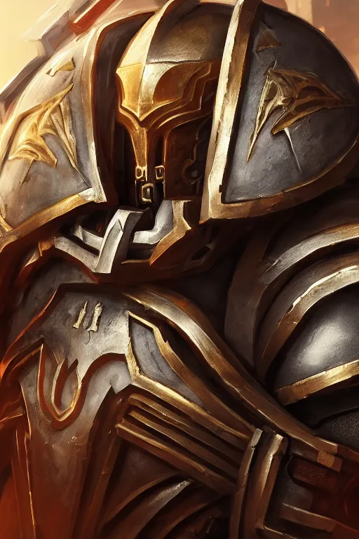 Image similar to armor portrait heros warhammer 4 0 k horus heresy fanart - the primarchs emperor by johannes helgeson animated with vfx concept artist & illustrator global illumination ray tracing hdr fanart arstation zbrush central hardmesh 8 k octane renderer comics stylized