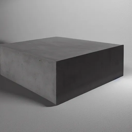 Image similar to high tech concrete bench cube with bevel corners, natural wood top, minimal, dramatic lighting and composition, trending on artstation, concept art