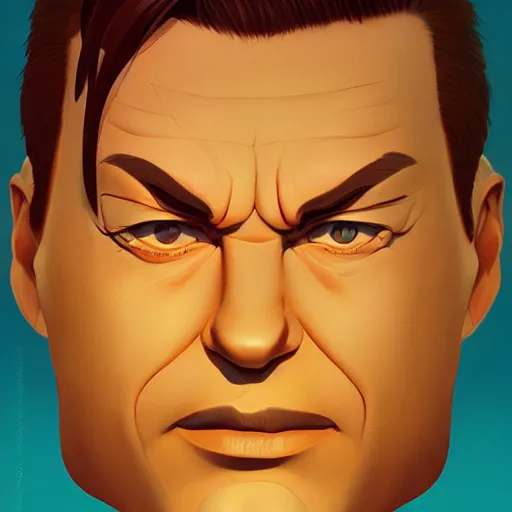 Image similar to face icon stylized minimalist goldfinger, loftis, cory behance hd by jesper ejsing, by rhads, makoto shinkai and lois van baarle, ilya kuvshinov, rossdraws global illumination