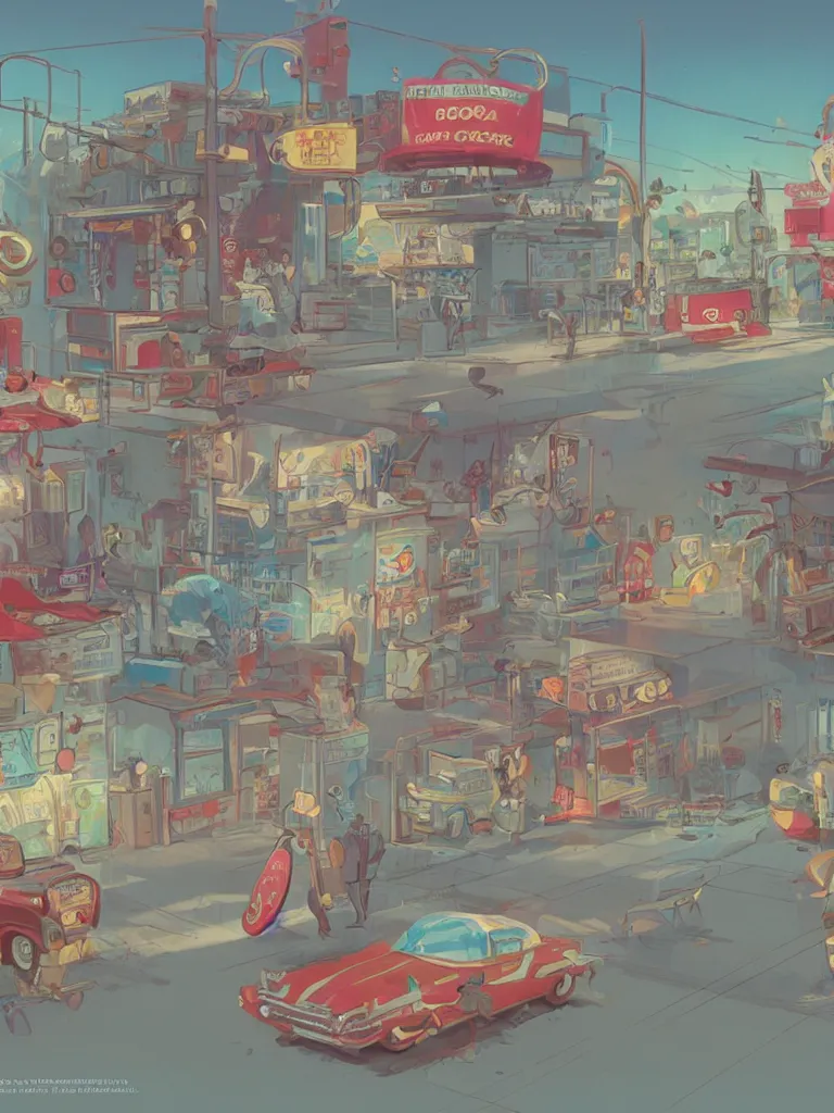 Image similar to soda pop by disney concept artists, blunt borders, rule of thirds